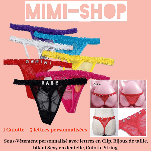 Bikini sexy en dentelle personnalisable